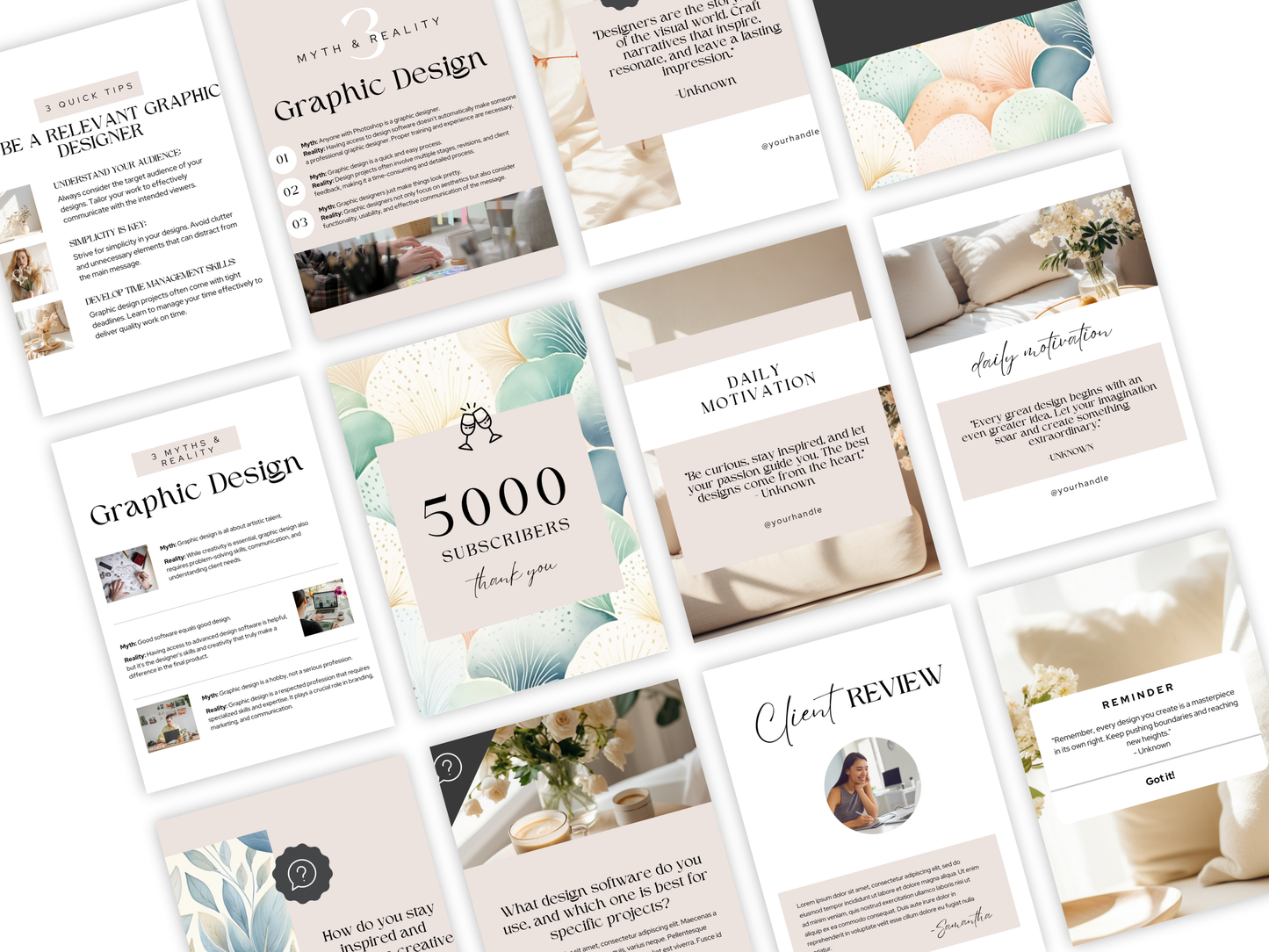 46 Editable Instagram Templates for Designers | 4:5 Feed Posts for a Cohesive Aesthetic