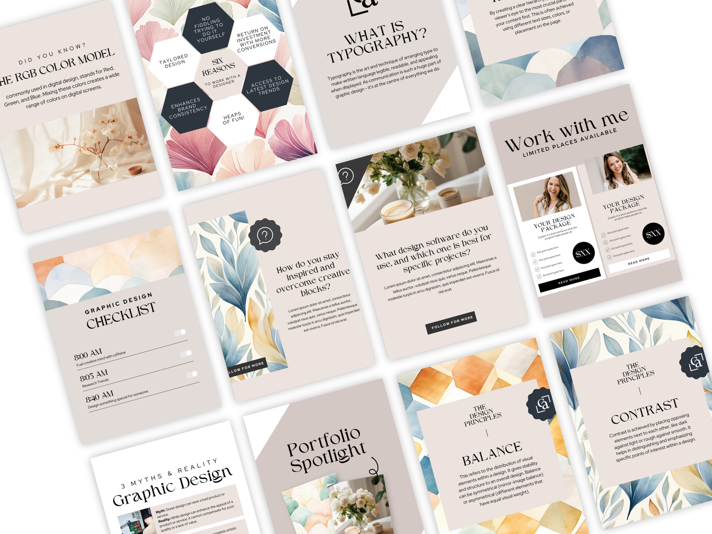 46 Editable Instagram Templates for Designers | 4:5 Feed Posts for a Cohesive Aesthetic