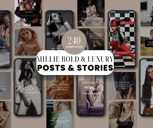 240 Bold & Luxurious Social Media Templates for Canva: Elevate Your Brand Instantly