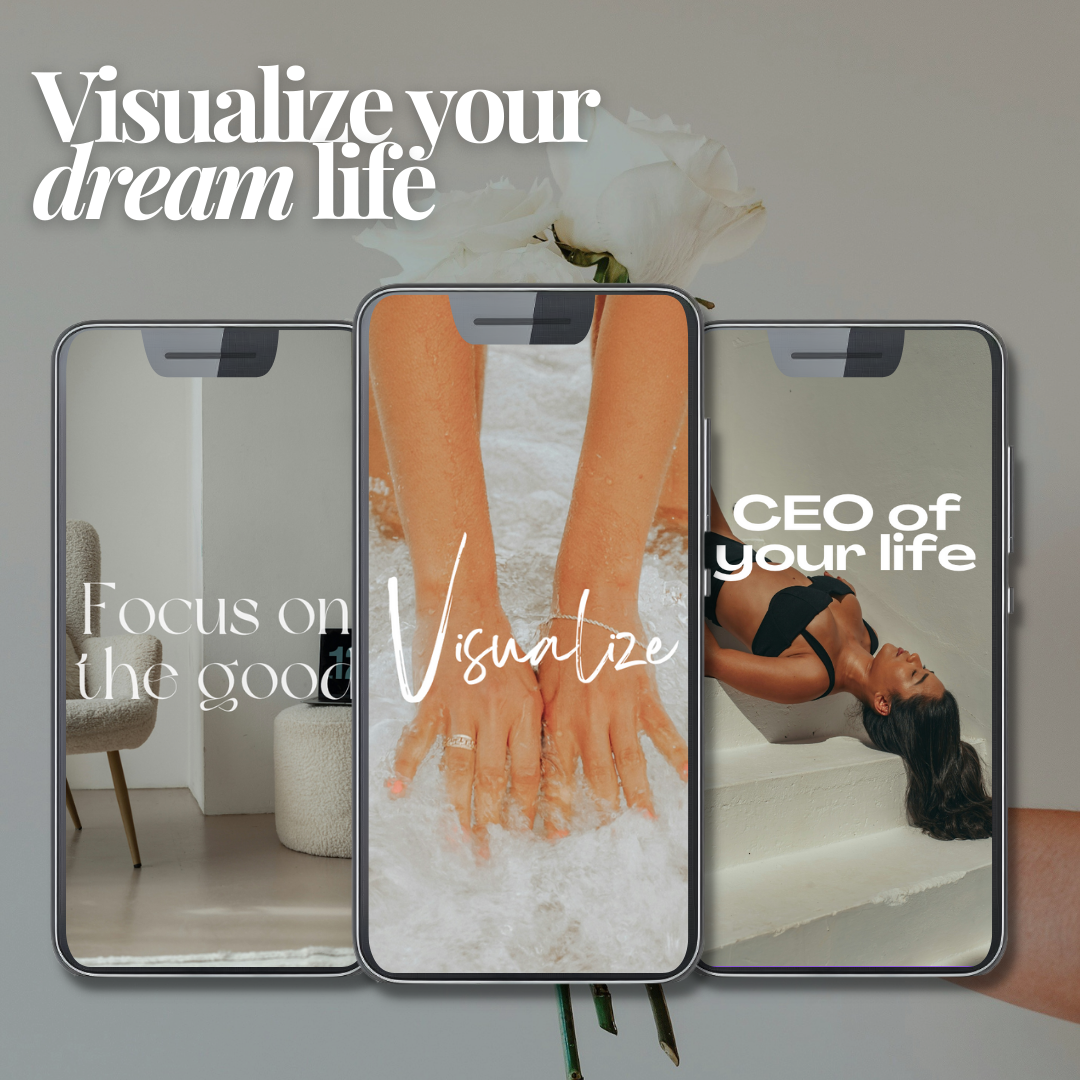 ✨ Aesthetic Digital Vision Board Kit – Manifest Your Dream Life with Ease